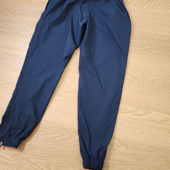Nike Track Pants Mens L Blue Running Windbreaker Ankle Zipper Gym Activewear - Picture 13 of 14